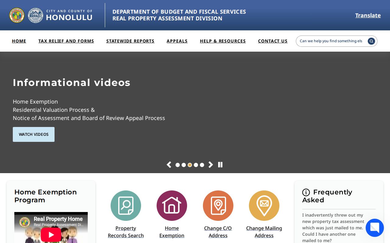 Kaneohe residents directory Honolulu property assessment portal